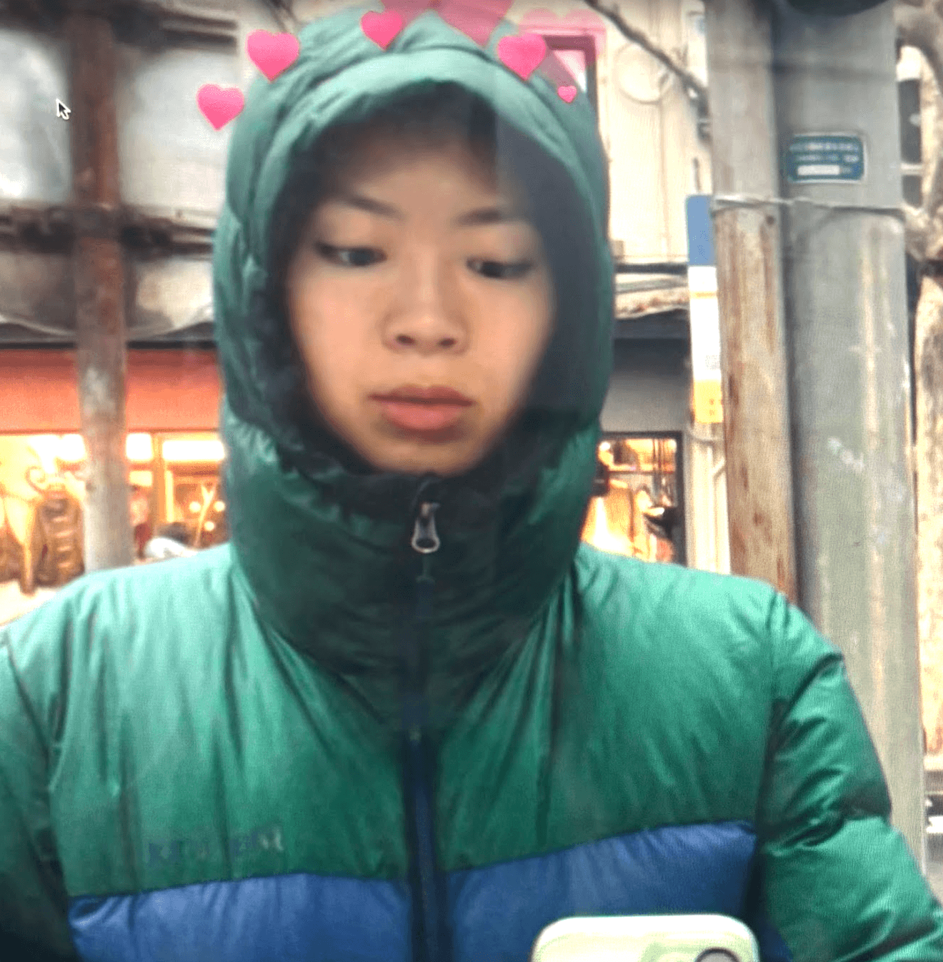 photo from my city walk in shanghai, storefront had a photobooth open in the window